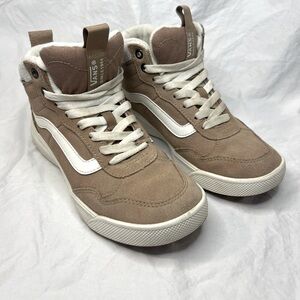 Women’s Tan Suede High Top Insulated Sneakers Size 7